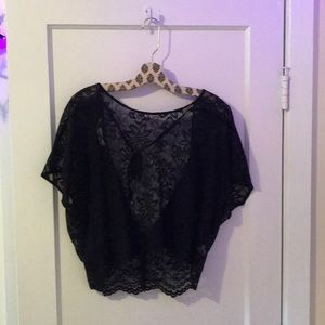 Lace vintage crop top